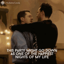 This Party Might Go Down As One Of The Happiest Nights Of My Life Dan Levy GIF - This Party Might Go Down As One Of The Happiest Nights Of My Life Dan Levy David GIFs