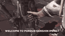 Purdue Genshin Welcome Genshin GIF - Purdue Genshin Welcome Genshin Welcome Purdue GIFs