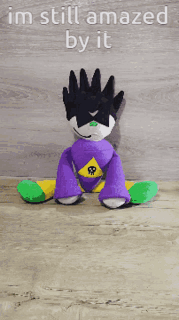 Spike with a spike plush