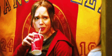 Ellen Page Drinking GIF - Ellen Page Drinking Cola GIFs