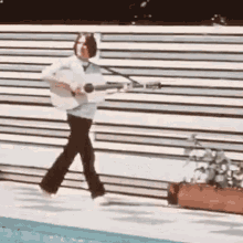 Playing Guitar John Lennon GIF - Playing Guitar John Lennon Look At Me Song GIFs