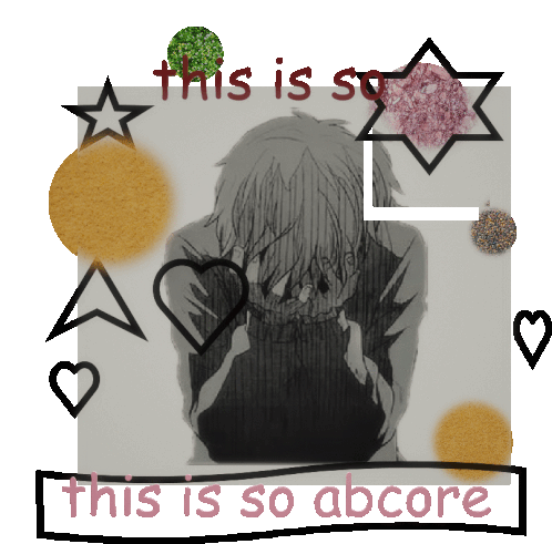 Abcore Ab Gay Sad Anime Sticker - Abcore Ab Gay Sad Anime Stickers