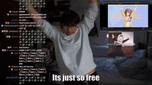 Binfy Hololive GIF - Binfy Hololive Its Just So Free GIFs