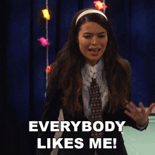 Everybody Likes Me Carly GIF - Everybody Likes Me Carly Icarly GIFs