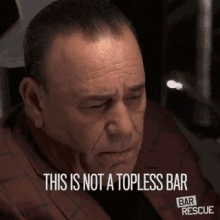 This Is Not A Topless Bar Serious Face GIF