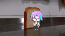 Rui Kamishiro Bread Falling On Rui Kamishiro GIF