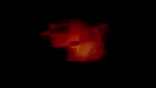 a close up of a cartoon character 's face with a smiley face on it .