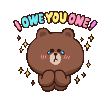 Mocha Bear Milk And Brown Bear Sticker - Mocha Bear Milk And Brown Bear I Owe You Stickers