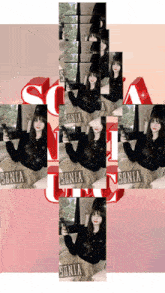 a collage of pictures of a girl with the name sonia on it
