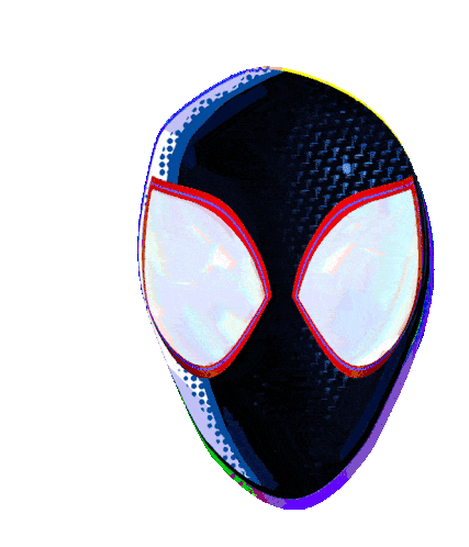 Spiderman Mask Spider Man Across The Spiderverse Sticker - Spiderman Mask Spider Man Across The Spiderverse Miles Morales Mask Stickers