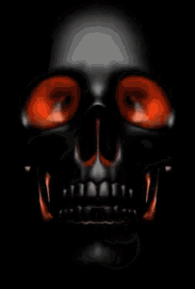 Skull Black GIF - Skull Black Red GIFs