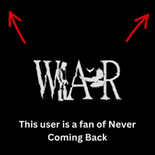 a poster with the word war on it