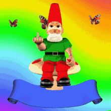 caption me rude gnome add caption special message special animation