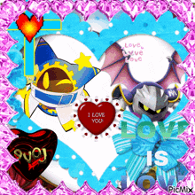 a picture that says i love you in a red heart