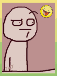 a cartoon character with a speech bubble that says hi on it