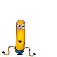 a cartoon character with a very long arm is pointing at something