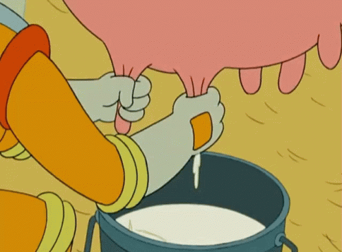 Milking Cow GIF - Milking Cow Futurama - Discover & Share GIFs