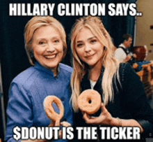 Hillary Clinton Donut GIF