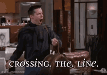 sean hayes jack mcfarland will and grace crossing the line line crossed