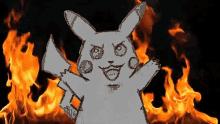 Pikachu Burn It All GIF