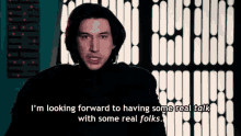 Star Wars Humor GIF - Star Wars Humor Im Looking Forward To Having Some Real Talk With Some Real Folks GIFs