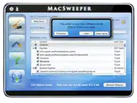 a screenshot of mac sweeper on a computer screen