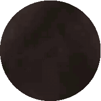 a pixel art of a black circle with a white border