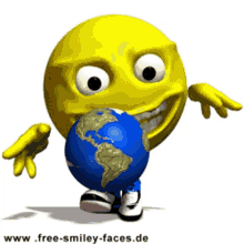 Free Smiley Faces De Emoji GIF - Free Smiley Faces De Emoji Globe GIFs