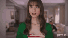 Daydreaming Emily Cooper GIF - Daydreaming Emily Cooper Lily Collins GIFs