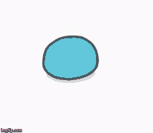 a cartoon of a cat with its mouth open and blood coming out of it .