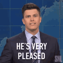 He Is Very Pleased Saturday Night Live GIF - He Is Very Pleased Saturday Night Live Weekend Update GIFs