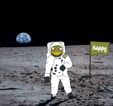 Hoppy Astronaut GIF