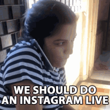 We Should Do An Instagram Live Aditi Mittal GIF - We Should Do An Instagram Live Aditi Mittal Lets Do Live Streaming GIFs