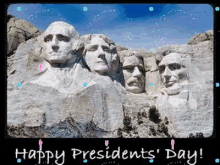 Happy Presidents Day Rushmore GIF
