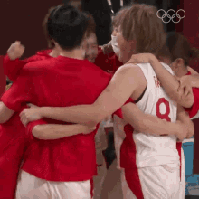 Celebrating Japan Basketball Team GIF - Celebrating Japan Basketball Team Nbc Olympics GIFs