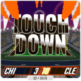 a football game is being played between the chicago bears and the cleats