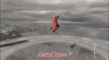 a screenshot of a video game that says aerial rave v.
