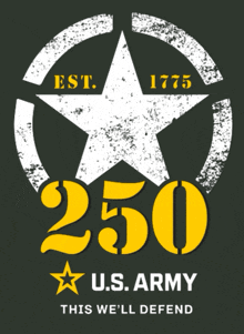 a poster that says 250 u.s. army