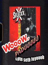 a poster for selexx serial shows a man in a tuxedo