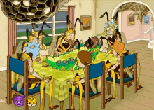 rick and morty wasp family eating caterpillar murder hornets