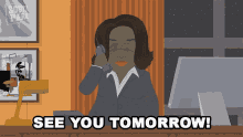 See You Tomorrow Oprah Winfrey GIF - See You Tomorrow Oprah Winfrey South Park GIFs
