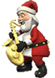 saxophones playing saxophones santa playing cool santa claus