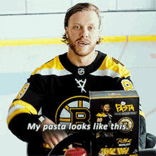 David Pastrnak Pasta GIF - David Pastrnak Pasta My Pasta Looks Like This GIFs