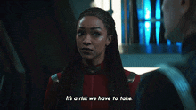 It'S A Risk We Have To Take Michael Burnham GIF