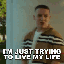 Im Just Trying To Live My Life Aitch GIF - Im Just Trying To Live My Life Aitch Baby Song GIFs
