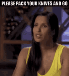 Top Chef Please Pack Your Knives And Go GIF - Top Chef Please Pack Your Knives And Go Padma Lakshmi GIFs