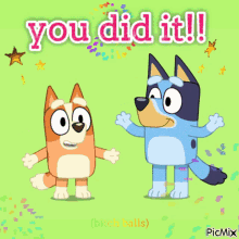 You Did It Motivational GIF - You Did It Motivational Bluey GIFs