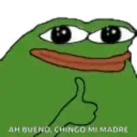 a green frog with big eyes is giving a thumbs up sign .