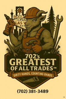a poster that says 702 's greatest of all trades dirty hands counting bands
