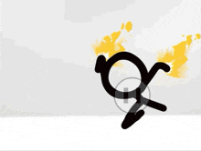 a stick figure with a magnifying glass on it